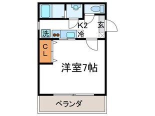 ハイム中大路Ⅱの物件間取画像